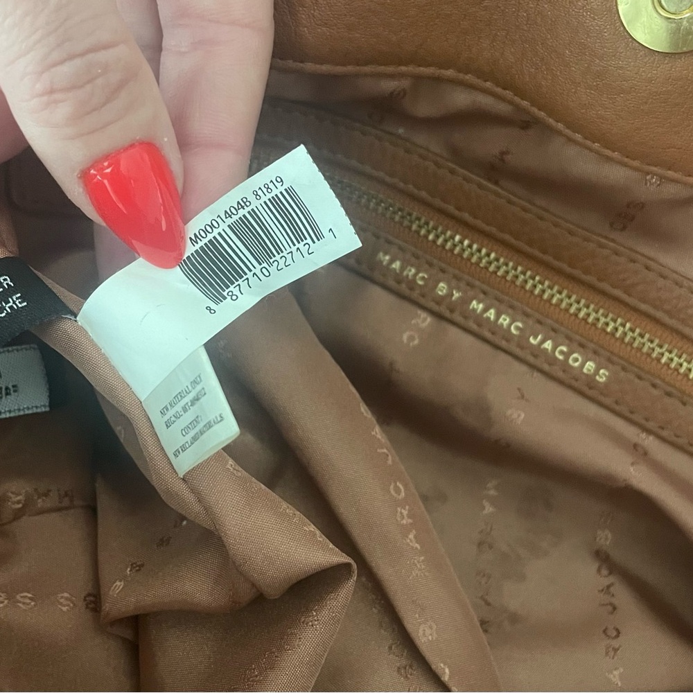 Marc by Marc Jacobs - Classic Q Francesca Brown Leather Top Handle Hobo/Tote Bag - Picture 7 of 14